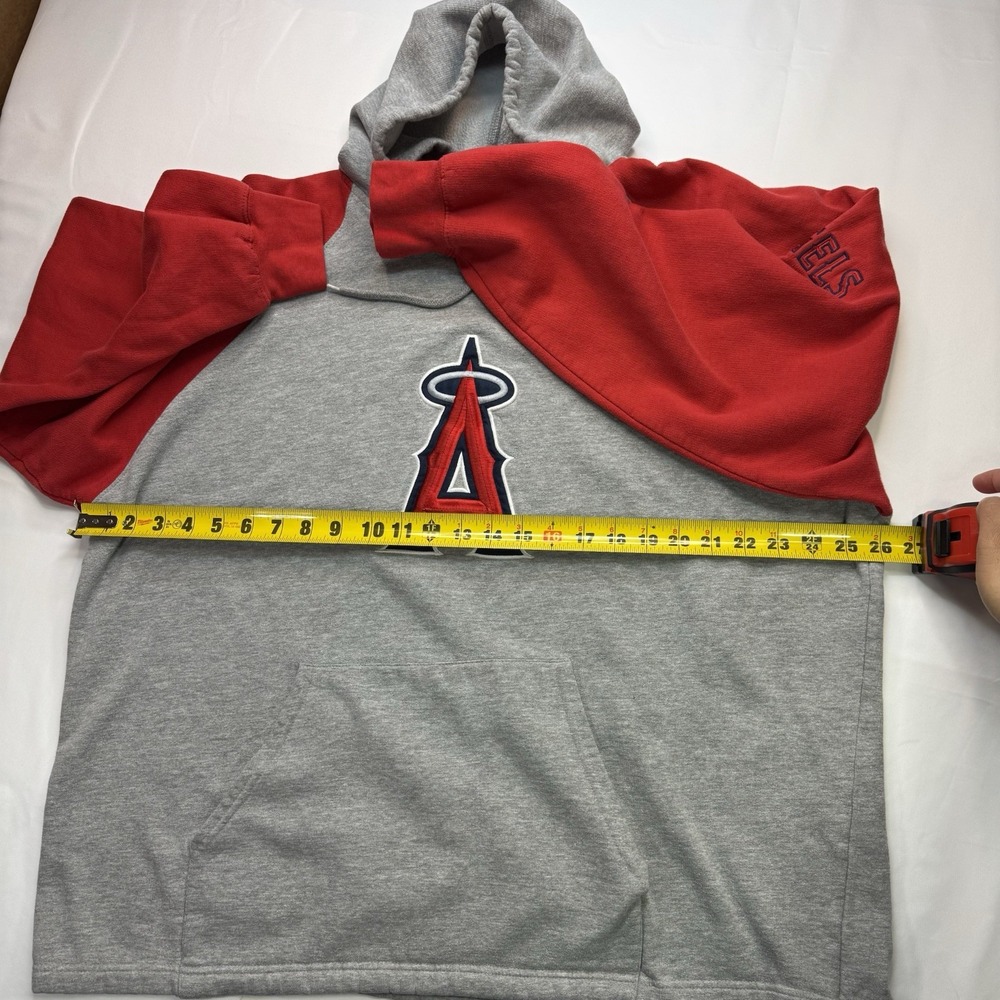 Vintage Y2K Lee Sports Anaheim Angels Majestic Men's Hoodie Pullover Baseball L - Picture 6 of 16